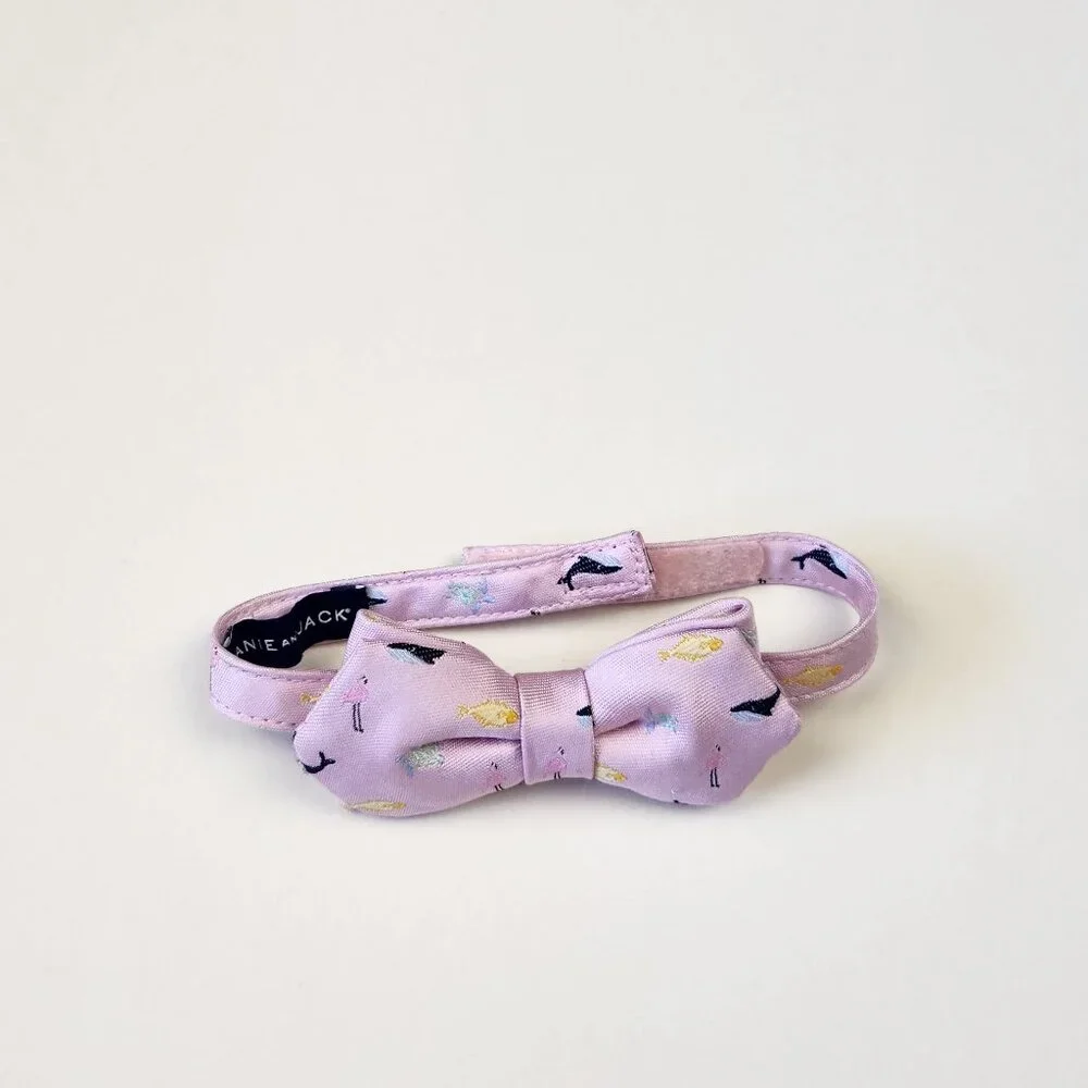 Janie and Jack Kid's Bow Tie Pink Flamingo Fish Whale Turtle Ocean Animals